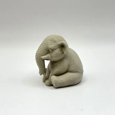 Mô hình chú voi con 3D trang trí để bàn siêu dễ thương