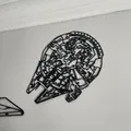 Tranh Treo Tường 3D Millennium Falcon Star Wars Độc Đáo - Thumbnail 2