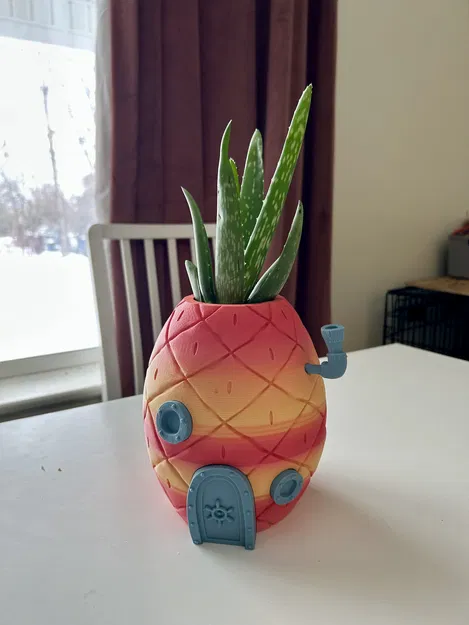 Chậu cây hình ngôi nhà dứa Spongebob - Image 1