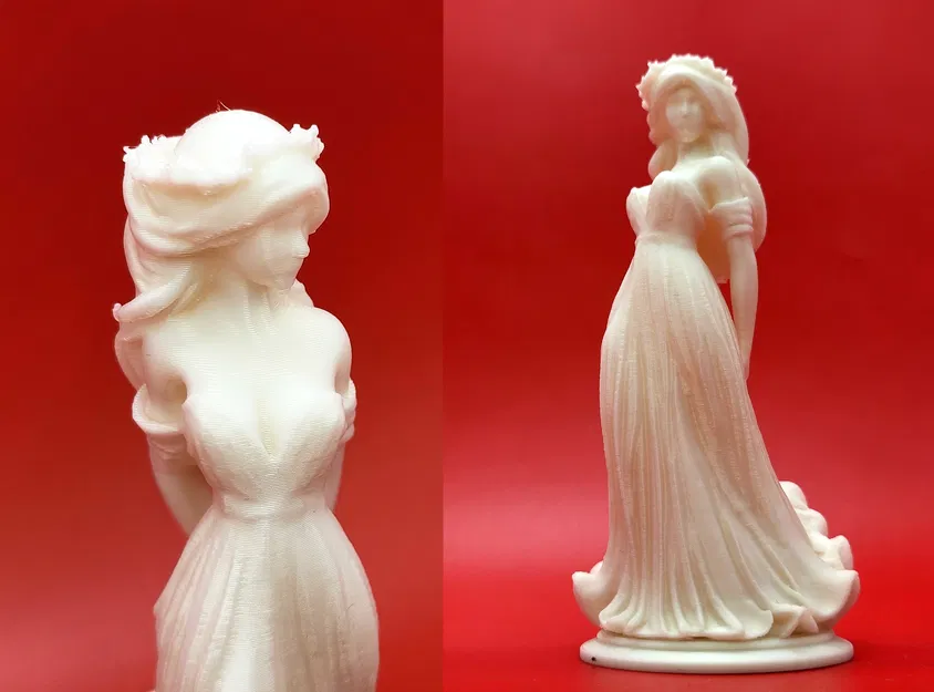 Tượng Cô Dâu Váy Cưới In 3D Đẹp Mắt Tinh Xảo - Image 1