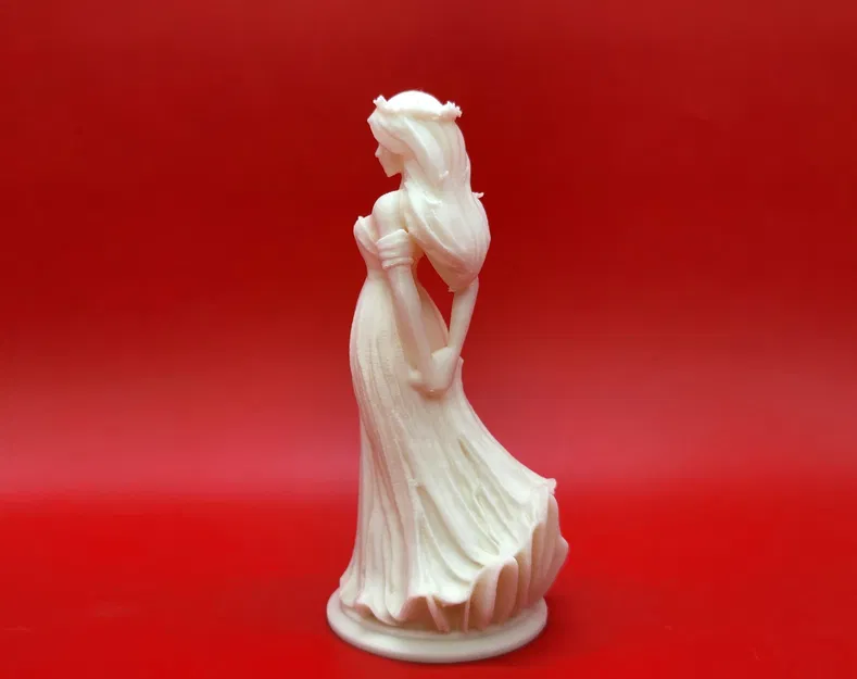 Tượng Cô Dâu Váy Cưới In 3D Đẹp Mắt Tinh Xảo - Image 2