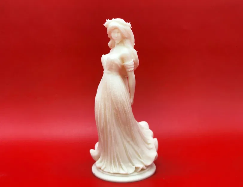 Tượng Cô Dâu Váy Cưới In 3D Đẹp Mắt Tinh Xảo - Image 5