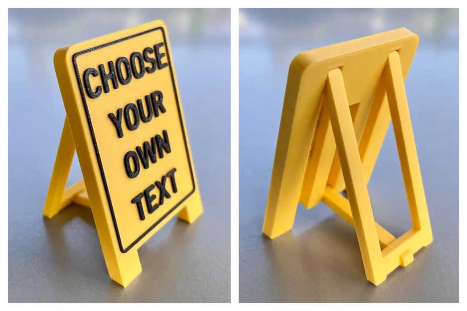 Mini Standup Sign - Bảng Hiệu Để Bàn Gập Gọn (Một Mặt) - Image 2