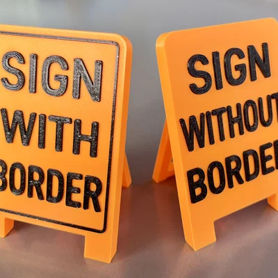 Mini Standup Sign - Bảng Hiệu Để Bàn Gập Gọn (Một Mặt)