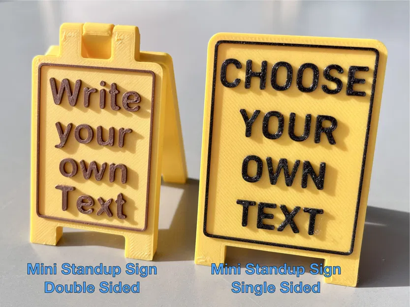 Mini Standup Sign - Bảng Hiệu Để Bàn Gập Gọn (Một Mặt) - Image 6