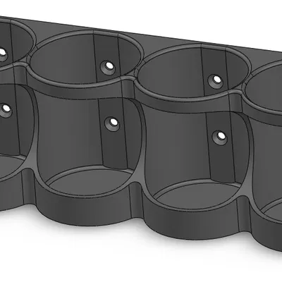 Giá treo bình xịt 70mm (4 ngăn)