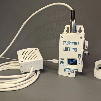 Vỏ hộp thông gió điểm sương với Seeed XIAO ESP32C6 và DHT22