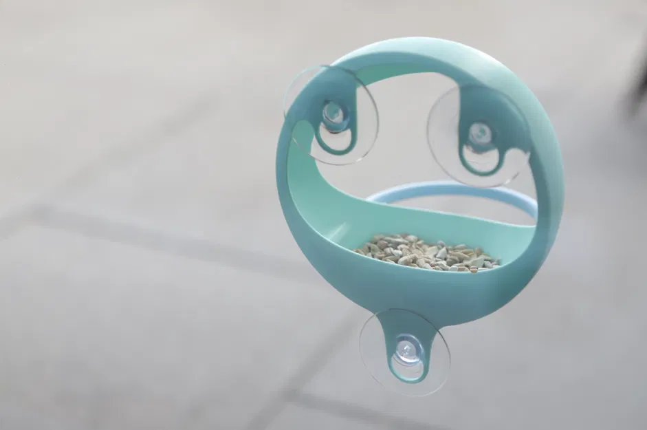 Máng ăn cho chim gắn cửa sổ - Image 2