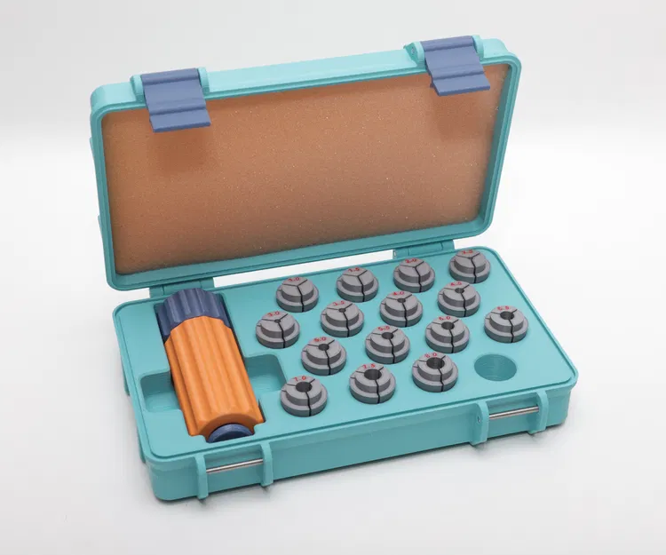 Hộp đựng Rugged chắc chắn cho tay cầm máy khoan và collet - Image 1