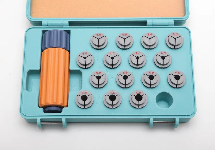 Hộp đựng Rugged chắc chắn cho tay cầm máy khoan và collet - Image 3