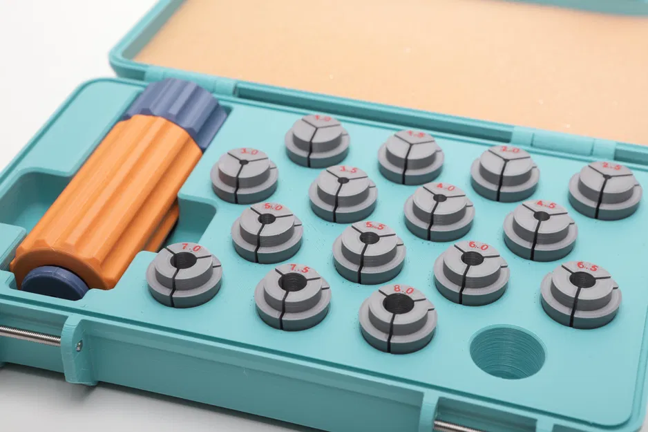 Hộp đựng Rugged chắc chắn cho tay cầm máy khoan và collet - Image 4