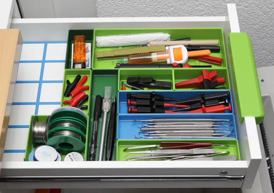 Hệ thống hộp lưu trữ xếp chồng cho IKEA ALEX (Có thể tùy chỉnh thông số) - Image 2