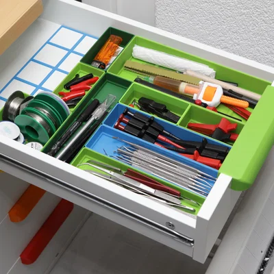 Hệ thống hộp lưu trữ xếp chồng cho IKEA ALEX (Có thể tùy chỉnh thông số)