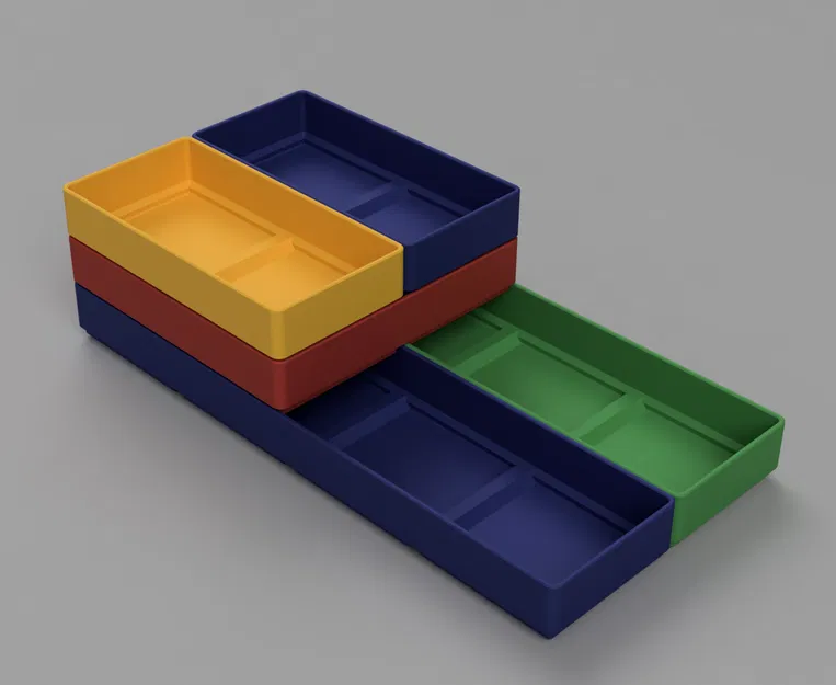 Hệ thống hộp lưu trữ xếp chồng cho IKEA ALEX (Có thể tùy chỉnh thông số) - Image 11