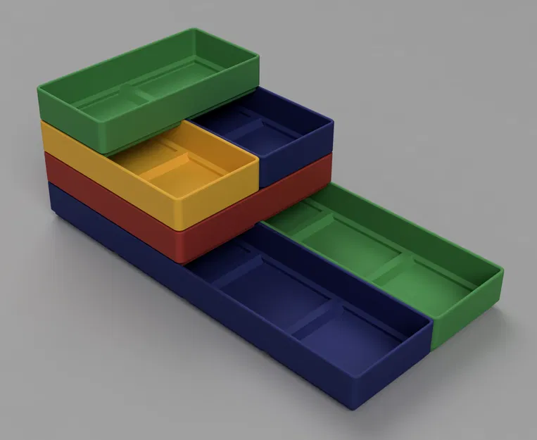Hệ thống hộp lưu trữ xếp chồng cho IKEA ALEX (Có thể tùy chỉnh thông số) - Image 12