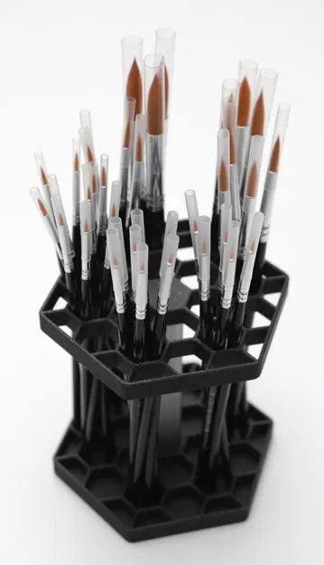Giá cắm cọ hình lục giác (Hexagon Brush Holder) - Image 1