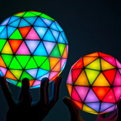 Quả cầu LED RGB Geodesic(k) - Đỉnh cao nghệ thuật in 3D