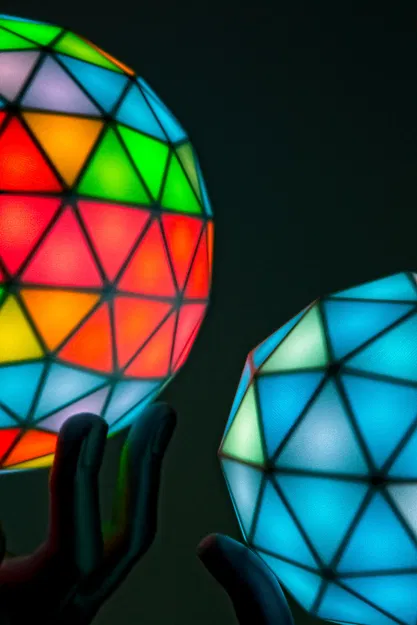 Quả cầu LED RGB Geodesic(k) - Đỉnh cao nghệ thuật in 3D - Image 2