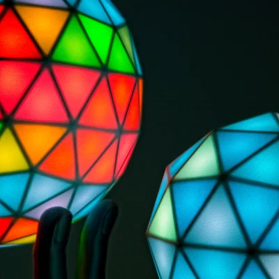 Quả cầu LED RGB Geodesic(k) - Đỉnh cao nghệ thuật in 3D