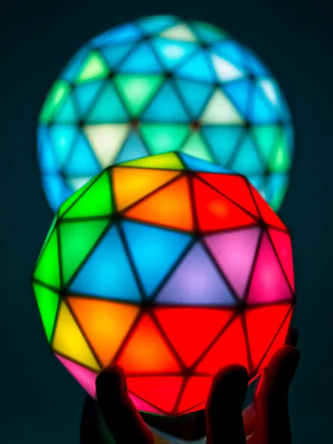 Quả cầu LED RGB Geodesic(k) - Đỉnh cao nghệ thuật in 3D - Image 5