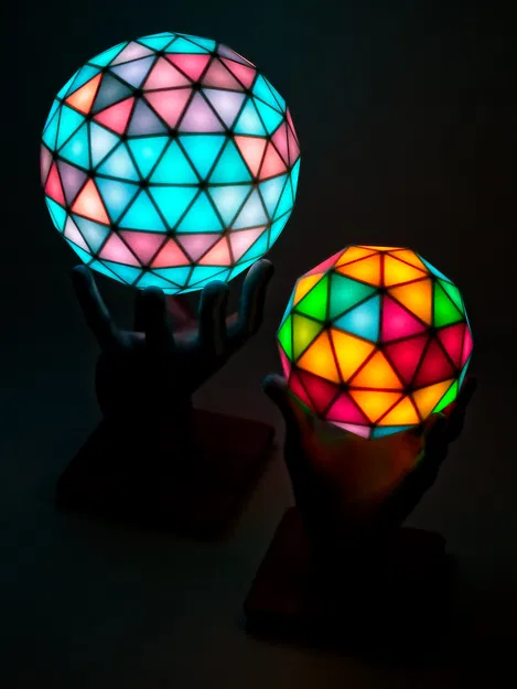 Quả cầu LED RGB Geodesic(k) - Đỉnh cao nghệ thuật in 3D - Image 6