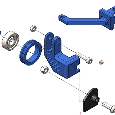 Hệ thống dẫn nhựa filament cho Ender 3/ V2/ V2 Neo