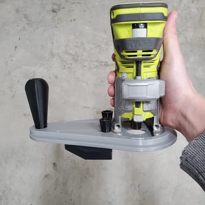 Đế Router Ryobi 18v kèm Dẫn Hướng Cạnh