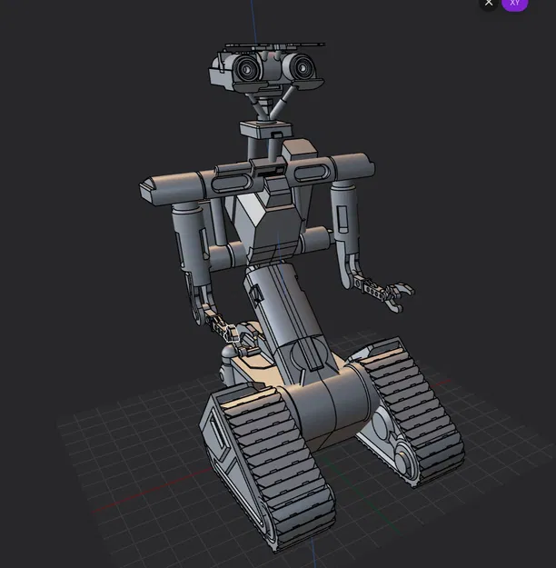 Johnny 5 sống động: Mô hình tối ưu cho in 3D - Image 3