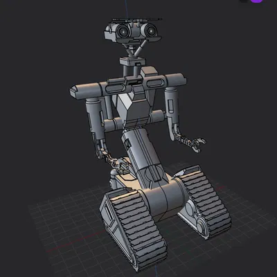 Johnny 5 sống động: Mô hình tối ưu cho in 3D