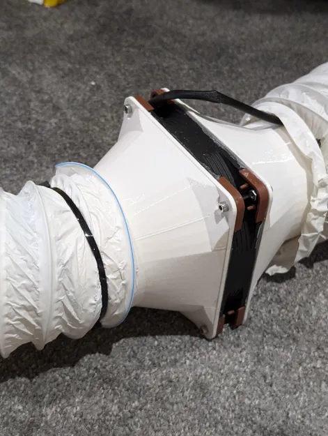 Đầu nối ống dẫn cho quạt 140mm (140mm Fan Duct Connector) - Image 1