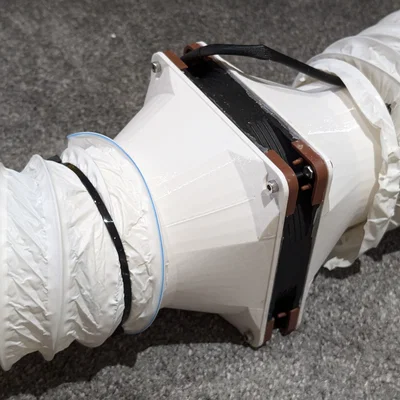 Đầu nối ống dẫn cho quạt 140mm (140mm Fan Duct Connector)