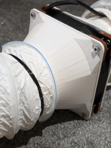 Đầu nối ống dẫn cho quạt 140mm (140mm Fan Duct Connector) - Image 2