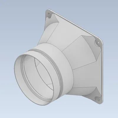 Đầu nối ống dẫn cho quạt 140mm (140mm Fan Duct Connector)