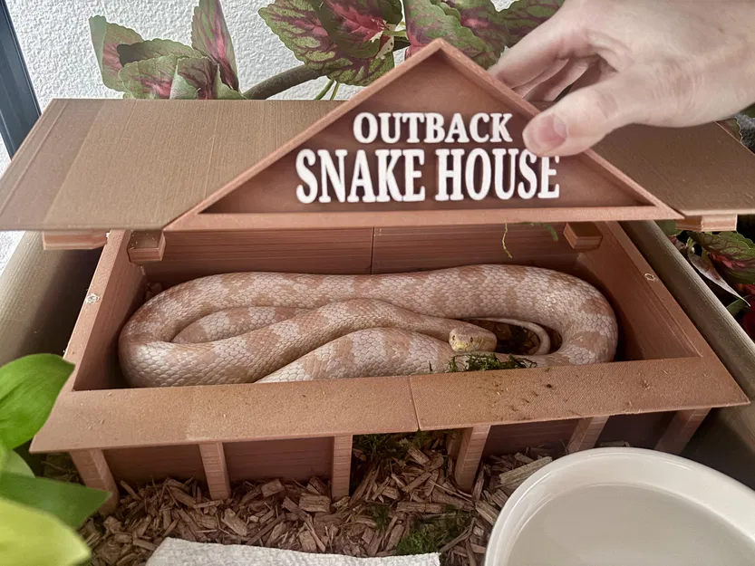 Outback Snake House: Ngôi nhà ẩn nấp rộng rãi cho rắn cưng in 3D - Image 2