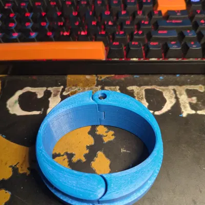 Mẫu khuyên cổ tay bản lề đơn tối ưu cho dự án fiddle in 3D