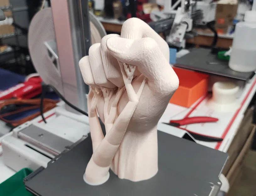 Tác phẩm điêu khắc bàn tay giữ hoa - Image 8