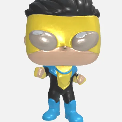 Mô hình 3D nhân vật Invincible phong cách Funko Pop đẹp mắt