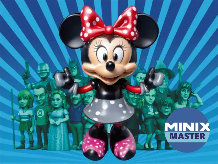 Mô hình Minnie Minix dễ thương - File in 3D cho fan Disney - Image 1