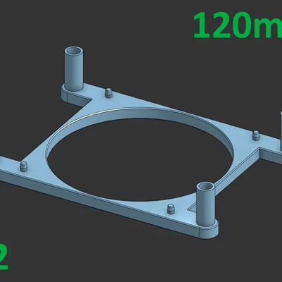 Đế tản nhiệt cho FritzBox 7530 (AX) dùng quạt 120/140mm