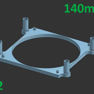 Đế tản nhiệt cho FritzBox 7530 (AX) dùng quạt 120/140mm
