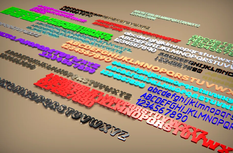 Bộ Font Chữ 3D Fontastic Letter Kits - Image 1