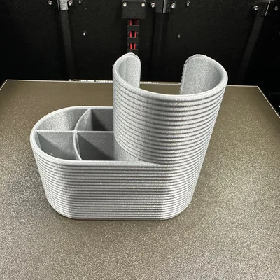 Khay đựng bông tẩy trang, tăm bông, kềm cắt móng/dũa (phiên bản rút gọn)