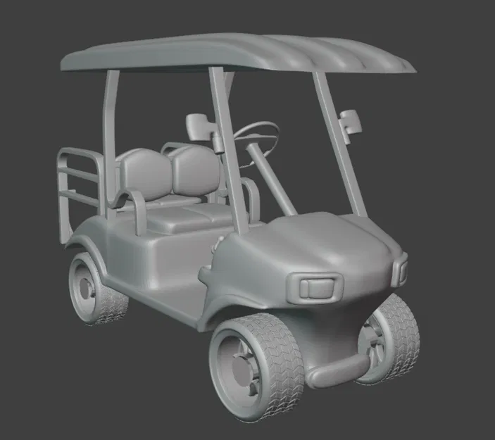 Mô hình xe Golf Cart in 3D vận hành được - Image 1