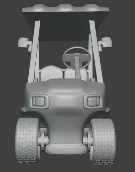 Mô hình xe Golf Cart in 3D vận hành được - Image 2