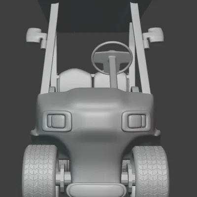 Mô hình xe Golf Cart in 3D vận hành được