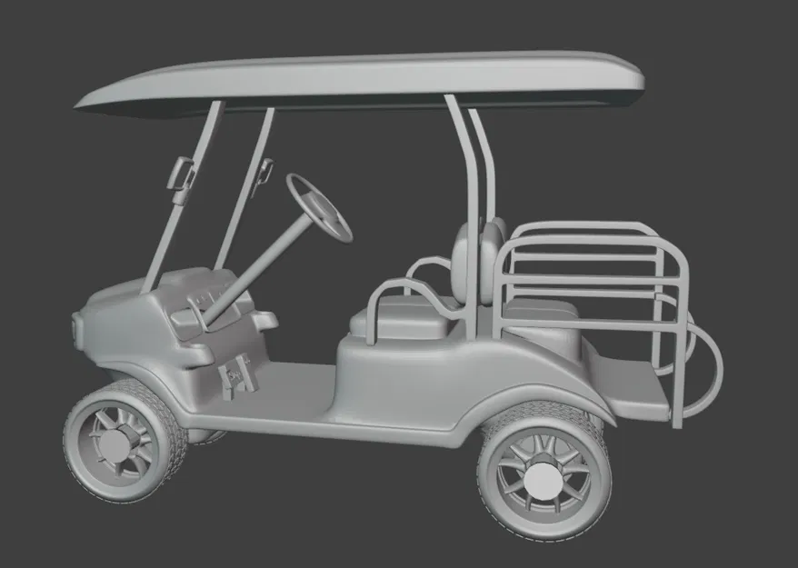 Mô hình xe Golf Cart in 3D vận hành được - Image 3