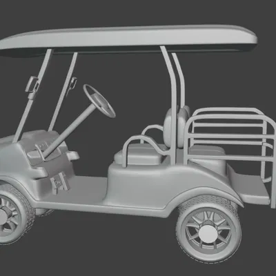 Mô hình xe Golf Cart in 3D vận hành được