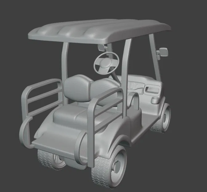 Mô hình xe Golf Cart in 3D vận hành được - Image 4