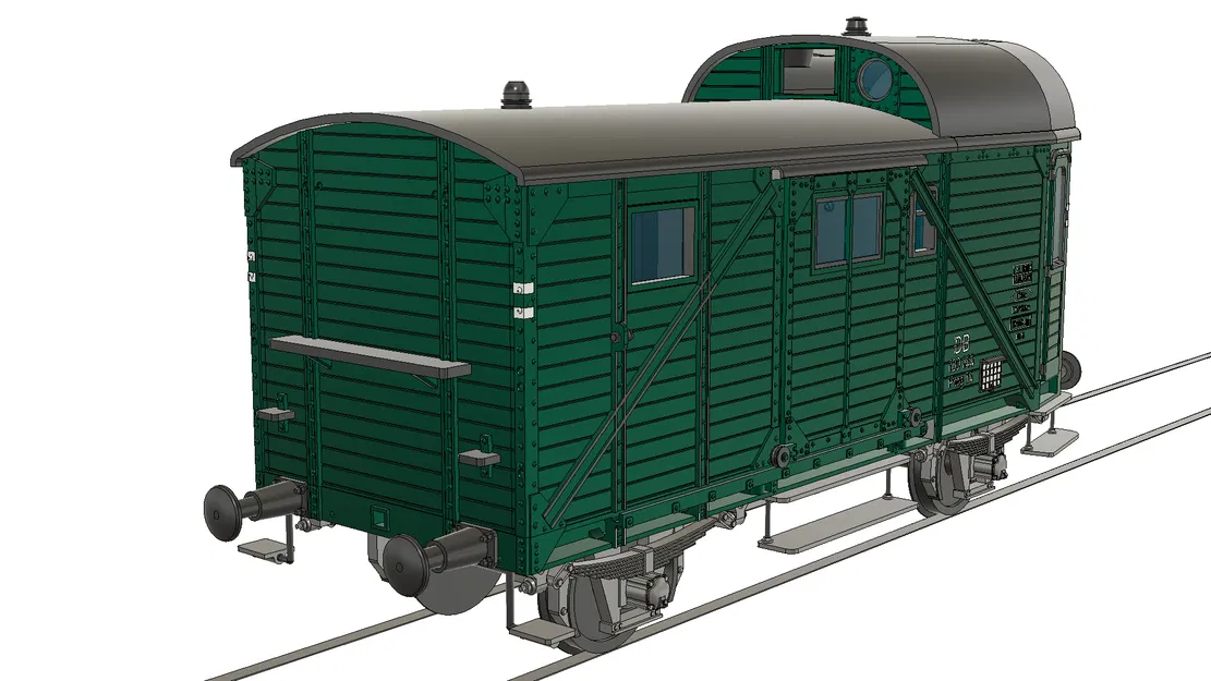 Mô hình toa tàu hàng DB Pwg14 tỉ lệ 1:32 cho dân chơi mô hình - Image 4