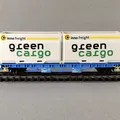 Toa tàu chở container Green Cargo Lgns 081, tỷ lệ H0 (1:87) - Thumbnail 2